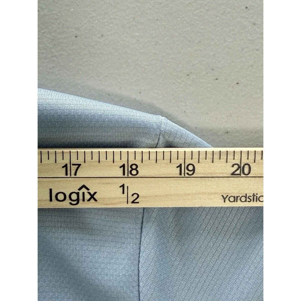 Adidas Golf Polo‎ Shirt Mens XL Light Blue Short Sleeve Outdoors Casual